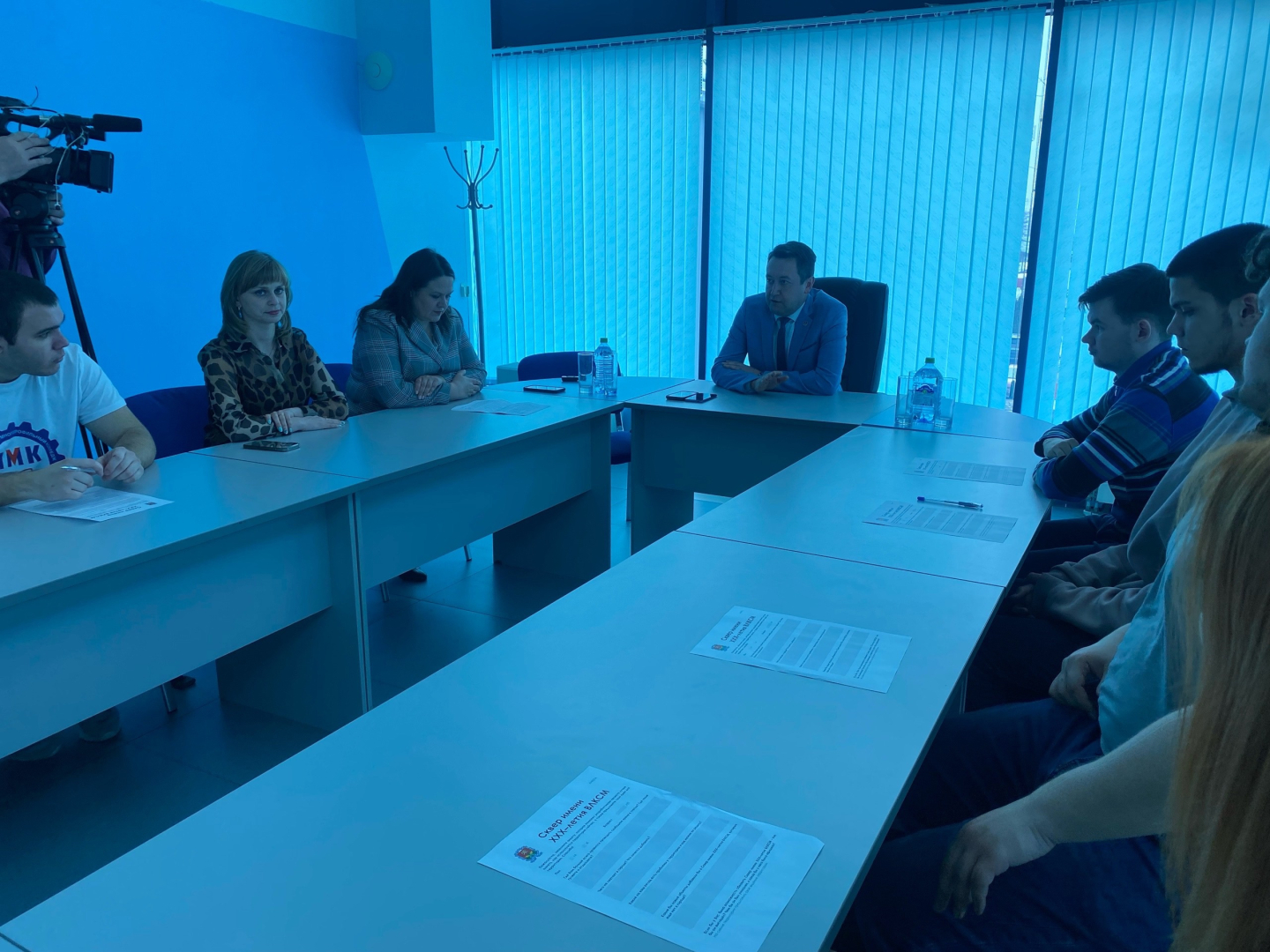 Встреча главы администрации МО г.Новомосковск с самыми активными студентами города